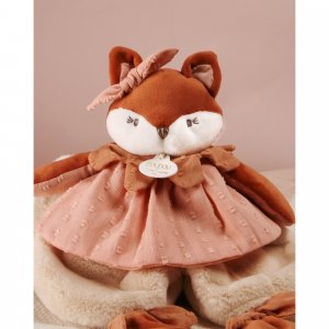 Doudou plat 29 cm mina la renarde Doudou et compagnie