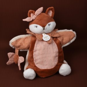 Doudou marionnette mina la renarde 25 cm Doudou et compagnie