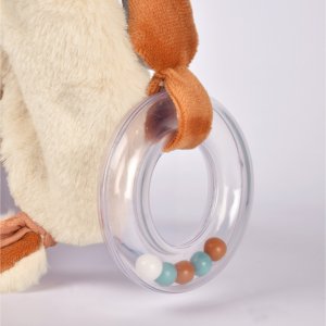 Doudou avec hochet 18 cm timo le renard Doudou et compagnie