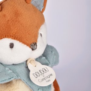 Doudou avec hochet 18 cm timo le renard Doudou et compagnie