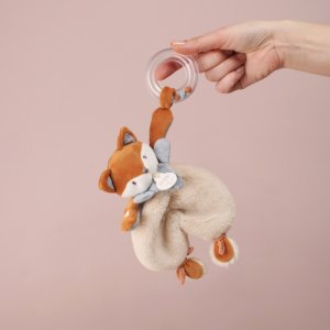 Doudou avec hochet 18 cm timo le renard Doudou et compagnie