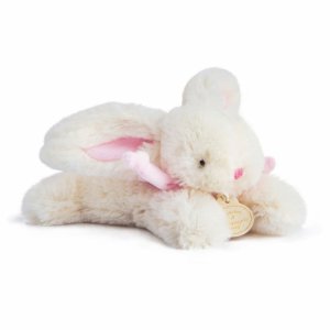 Peluche lapin bonbon 16 cm rose Doudou et compagnie