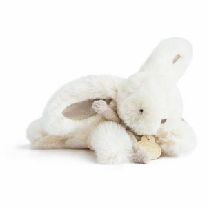 Peluche lapin bonbon 16 cm taupe Doudou et compagnie