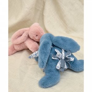 Peluche lapin doudou bleu 25 cm Doudou et compagnie