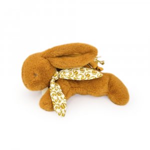 Peluche lapin doudou ocre 25 cm Doudou et compagnie