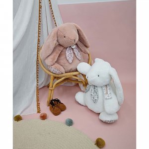 Peluche lapin doudou 42 cm rose Doudou et compagnie