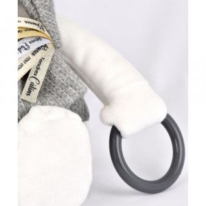 Peluche d'éveil ours 30 cm argent Doudou et compagnie