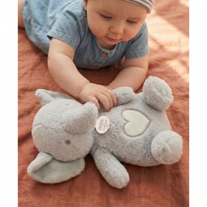 Peluche sonore et lumineuse respi'rêves elephant Doudou et compagnie