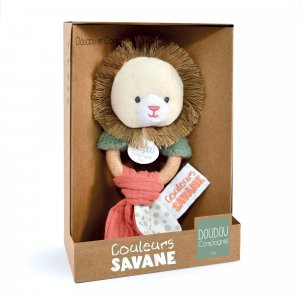 Hochet couleurs savane lion Doudou et compagnie