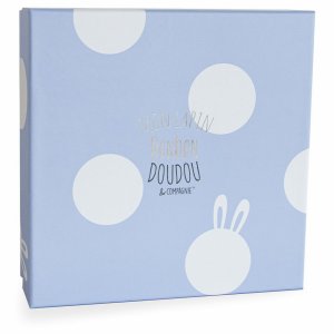 Doudou bleu lapin bonbon Doudou et compagnie