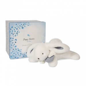 Les imparfaits - doudou pantin happy glossy blanc Doudou et compagnie