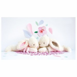 Grand doudou lapin bonbon taupe Doudou et compagnie