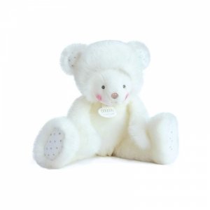 Peluche ourson blanc 30 cm - trop mimi Doudou et compagnie