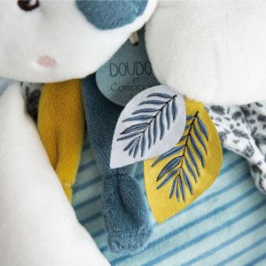 Peluche bébé pantin yoca le koala avec bébé + anneau de dentition Doudou et compagnie