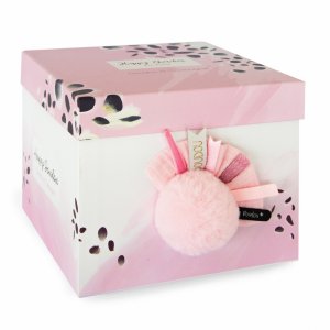 Peluche bébé happy blush pompon rose Doudou et compagnie
