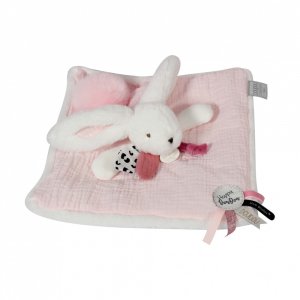 Doudou happy blush pompon rose Doudou et compagnie