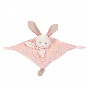 Doudou plat botanic lapin rose Doudou et compagnie