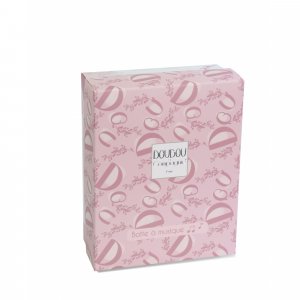 Boîte à musique lapin doudou rose Doudou et compagnie