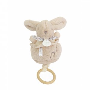 Boîte à musique lapin doudou beige Doudou et compagnie