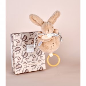 Boîte à musique lapin doudou beige Doudou et compagnie