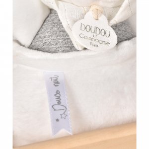 Boîte à musique ours 20 cm gris Doudou et compagnie