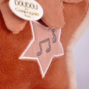 Boîte à musique doudou 16 cm mina la renarde Doudou et compagnie