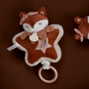 Boîte à musique doudou 16 cm mina la renarde Doudou et compagnie