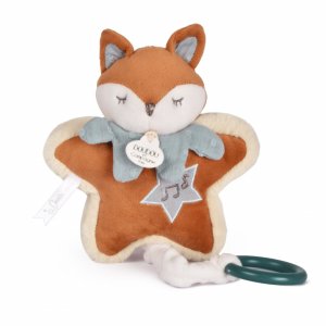 Boîte à musique doudou 16 cm timo le renard Doudou et compagnie
