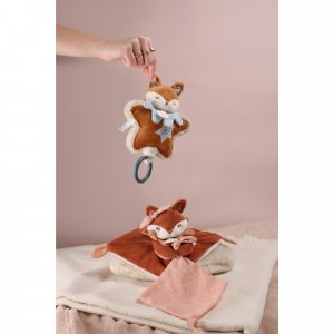 Boîte à musique doudou 16 cm timo le renard Doudou et compagnie