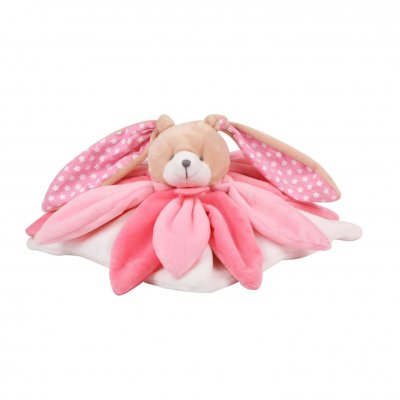 Doudou collector lapin rose
