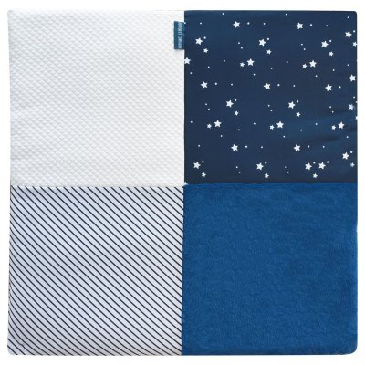 Tapis de chambre tapidou mosaïque marine / blanc