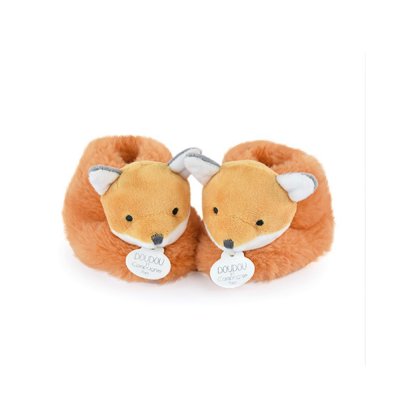 Chaussons avec hochet pour bébé unicef renard