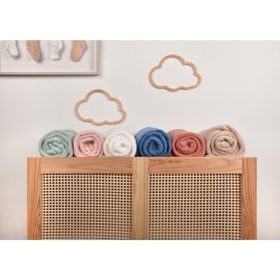 Plaid très doux pour bébé 70x100 cm vert amande