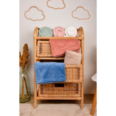 Plaid très doux pour bébé 70x100 cm beige