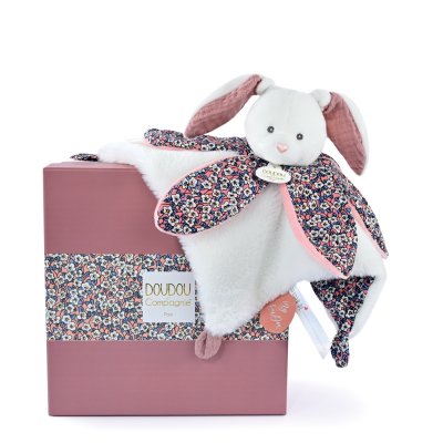 Doudou pétale boh'aime lapin rose