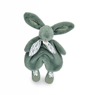 Doudou lapin vert sauge lapin doudou 29 cm