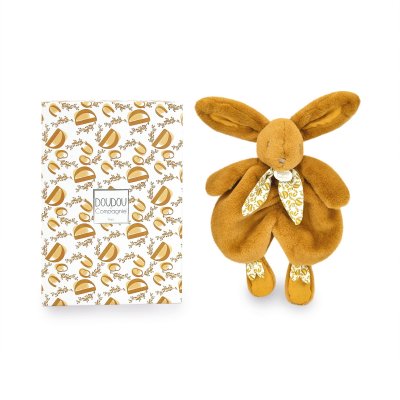 Doudou lapin ocre lapin doudou 29 cm