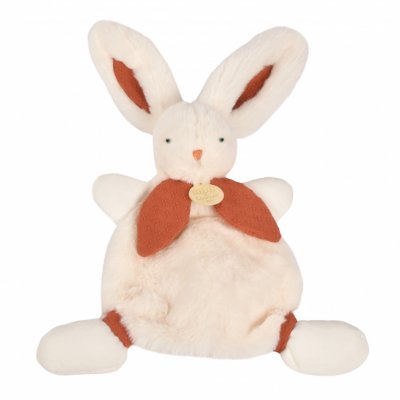 Doudou lapin bonbon 25 cm terracotta