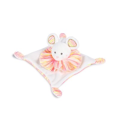 Doudou plat les chouchoux 20 cm souris