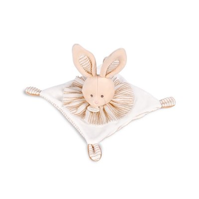 Doudou plat les chouchoux 20 cm lapin