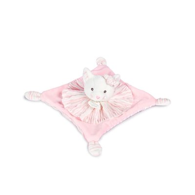 Doudou plat les chouchoux 20 cm chat