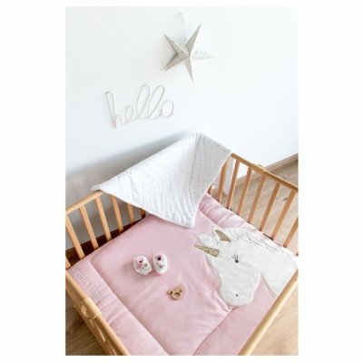 Tapis de parc 100x100 cm tapidou licorne rose