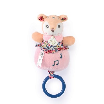Peluche musicale boh'aime faon