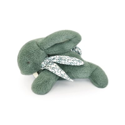 Peluche lapin doudou vert sauge 25 cm