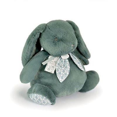 Peluche lapin doudou 42 cm vert sauge