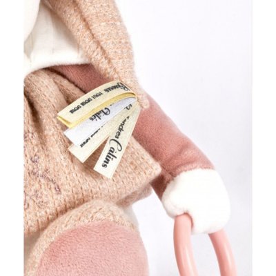 Peluche d'éveil ours 30 cm rose