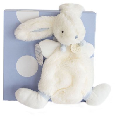 Doudou bleu lapin bonbon