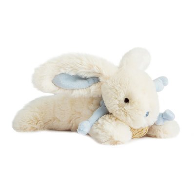 Peluche bébé lapin bonbon 20 cm bleu
