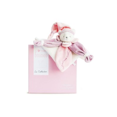Doudou collector ours rose