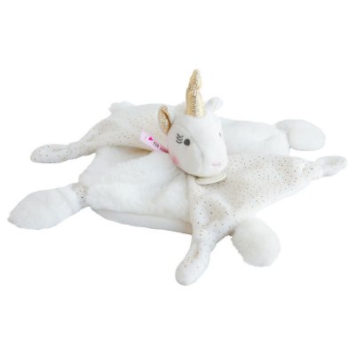 Doudou licorne or